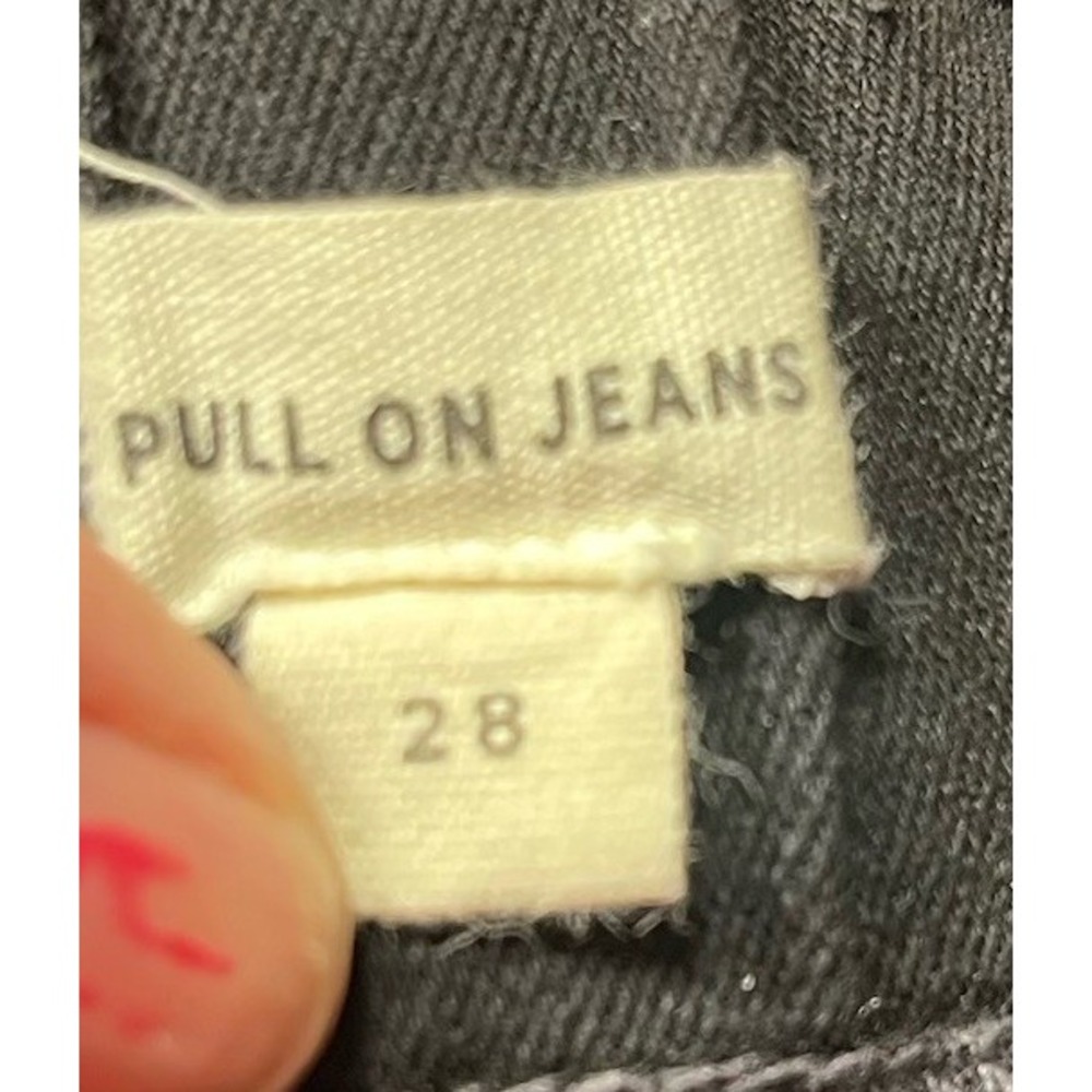 Madewell Jeans Womens 28 Black Denim Jeggings Ankle Pull On Stretch High Rise - Picture 5 of 5